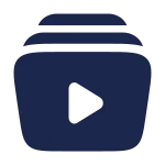 Video Library SVG Icon